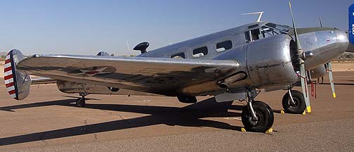 Beech model D18S N145AZ, Copperstate Fly-in, October 22, 2011